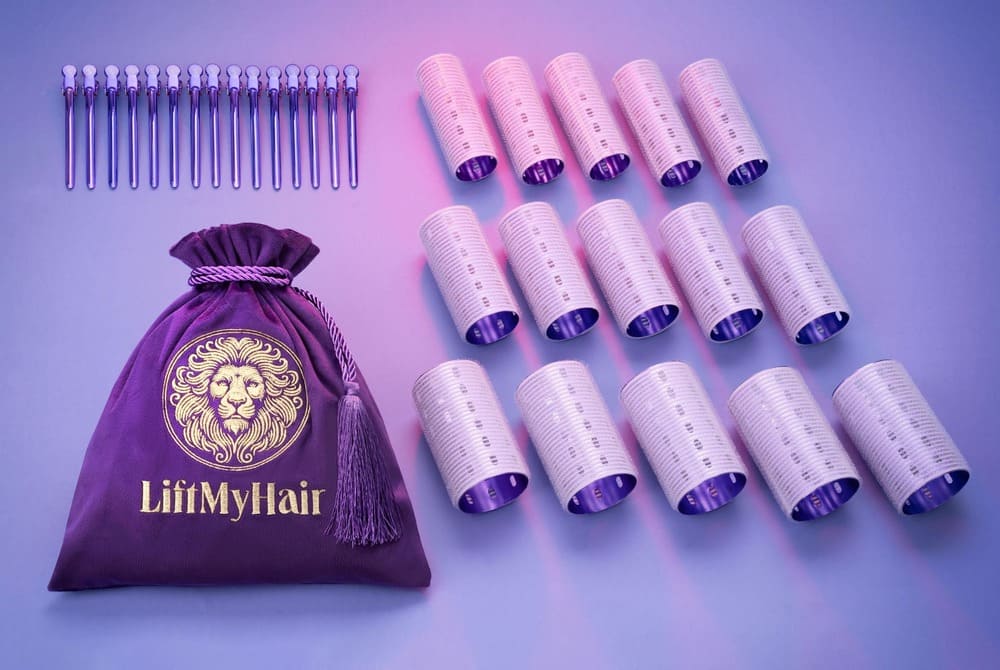 metalowe wałki do włosów - zestaw lift my hair