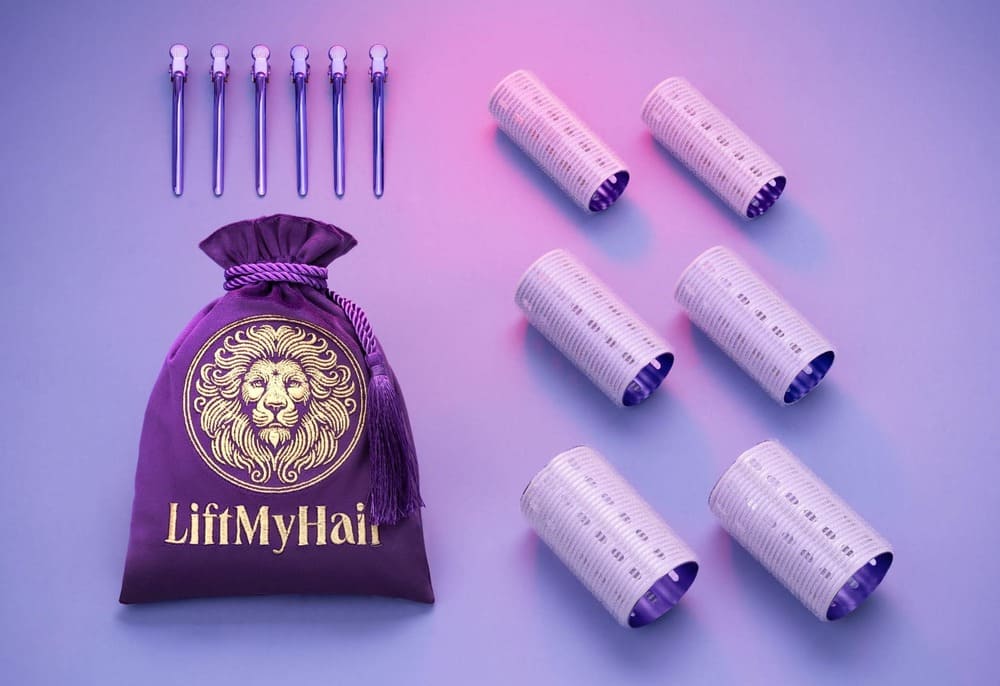 metalowe wałki do włosów - mini zestaw